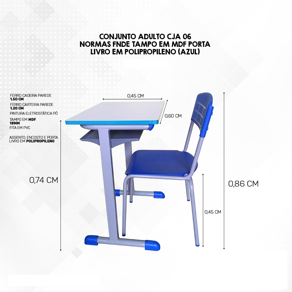 Conjunto Escolar FNDE CJA 06 Adulto - 4205 - Imagem 2