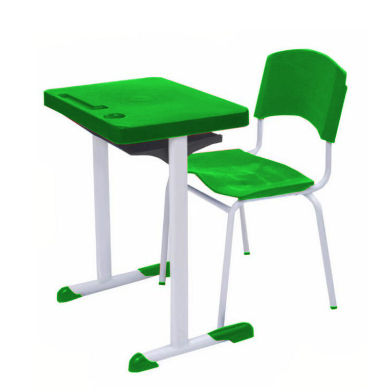 Conjunto Escolar Adulto (Mesa e Cadeira) Cor Verde - 4132