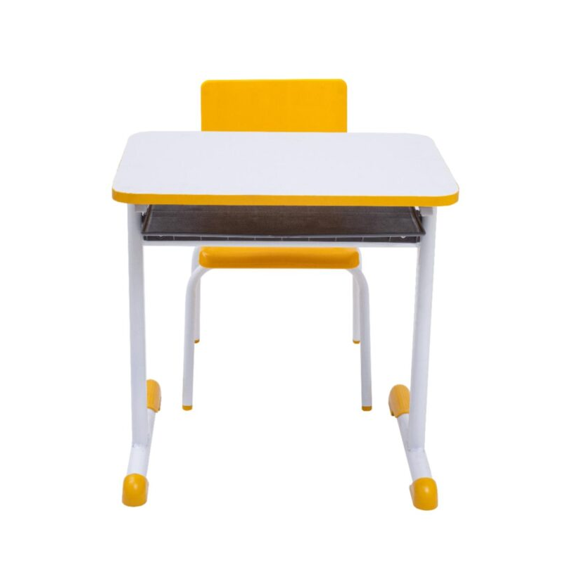 Kit Escolar Individual – (Mesa e Cadeira) – INFANTIL – MDF - Cor Amarelo - 4106 - Imagem 3