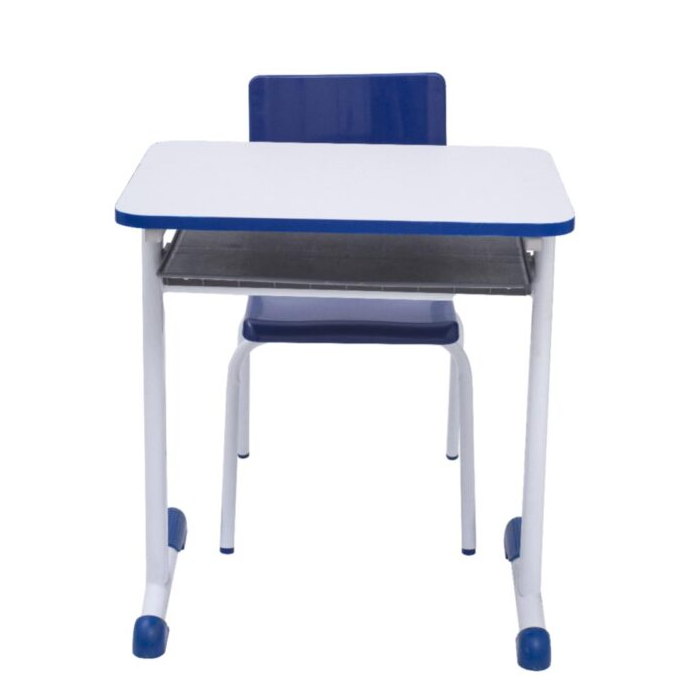 Conjunto Escolar Individual – (Mesa e Cadeira) – INFANTIL – MDF – Cor Azul - 4105 - Imagem 3
