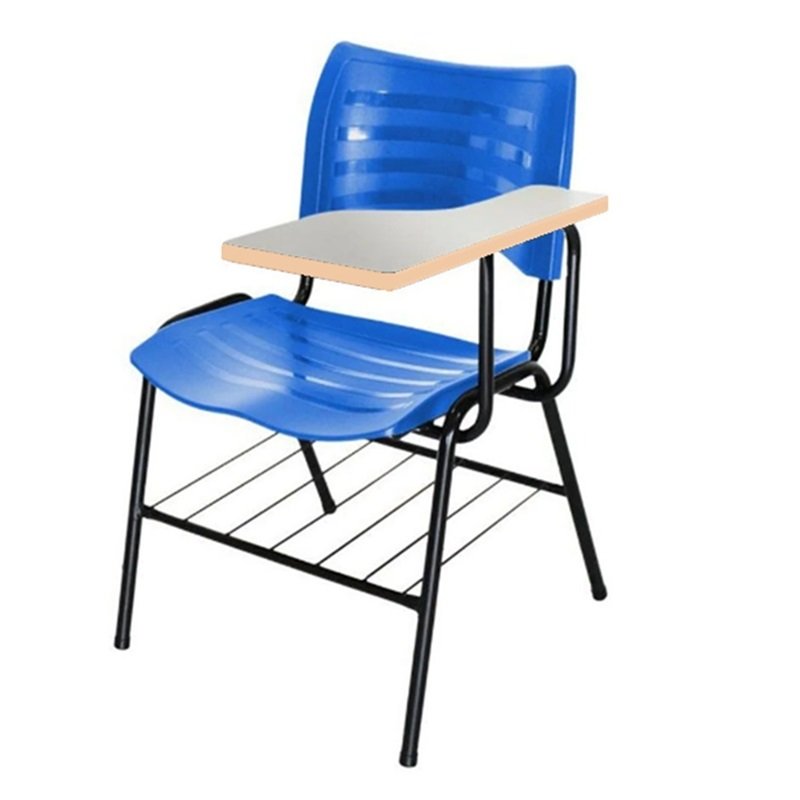 Carteira Universitária Plástica (Polipropileno) - CANHOTA - Cor Azul - 4007