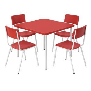 moveis escolar infantil em goiania cor vermelho