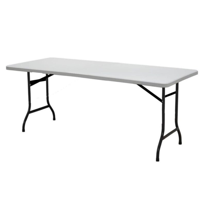 Mesa Refeitório MASTER – 1,80X0,45X0,75m – TAMPO PP BRANCO - 6009