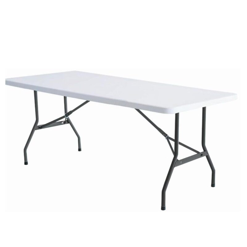 Mesa Refeitório MASTER FIT C/ Pés Dobráveis 2,00×0,90×0,75m – Tampo em PP BRANCO - 6010